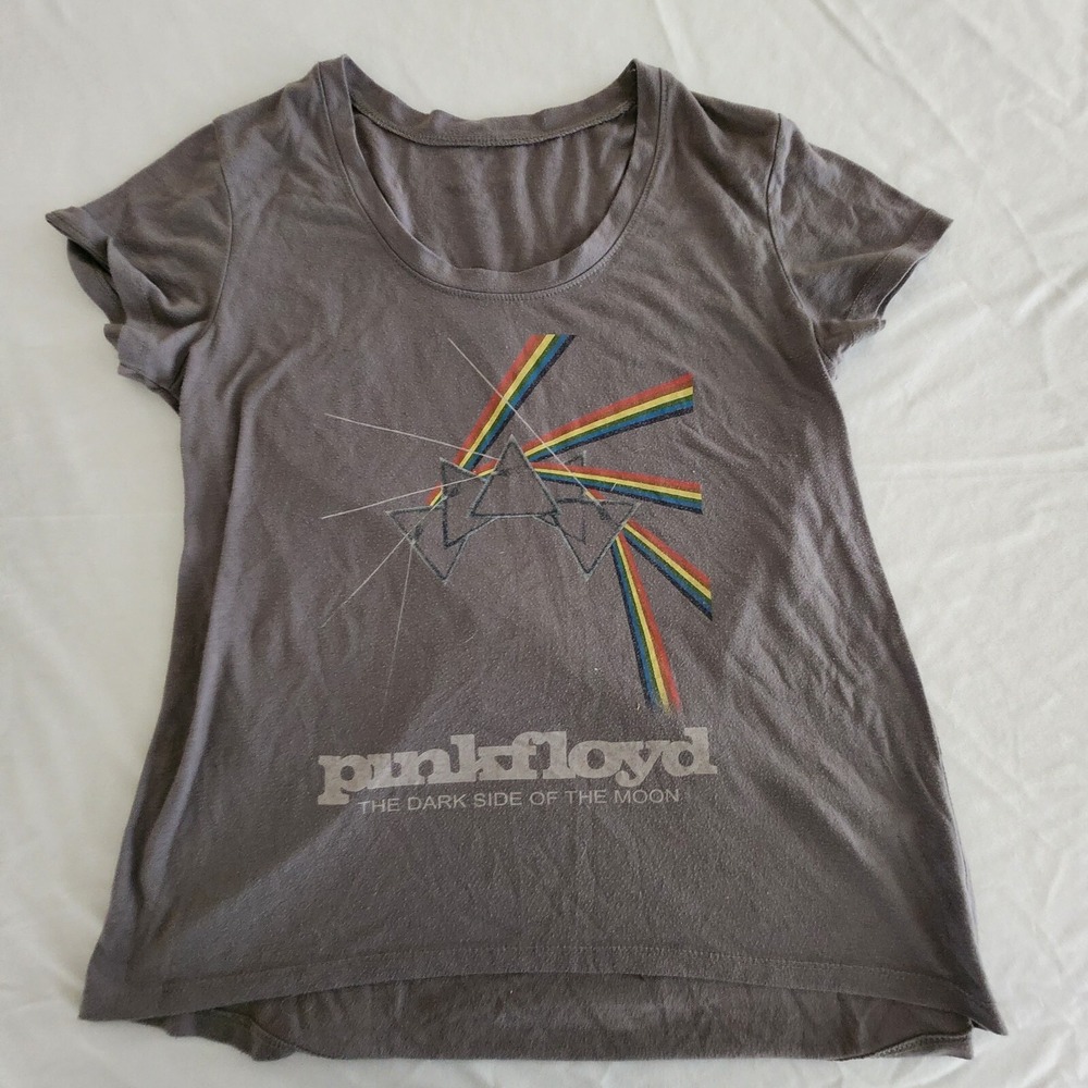 Pink Floyd Dark Side of the Moon T-Shirt Gray Women's S